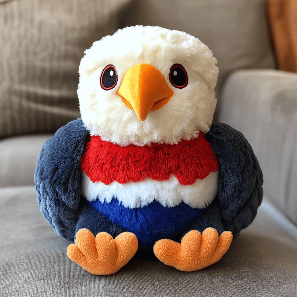 Custom Fashion New  Stuffed Soft American Eagle Plush Promotion Wholesale Simulation Personalized Eagle Plush Toy 3