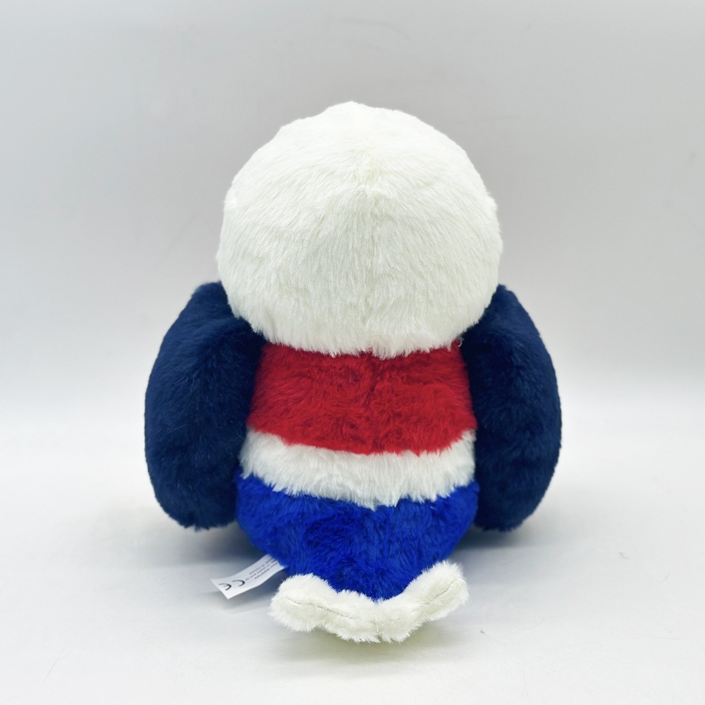Factory Wholesale 24cm American Eagle Plush Lifelike Stuffed Animal Toys Mascot Soft Gifts Promotional Eagle Stuffed Toy 9