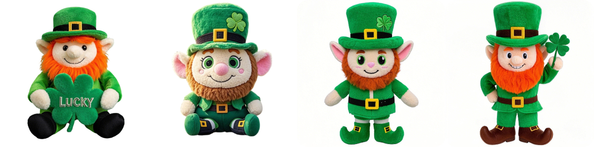 Lucky Leprechaun Plush Stuffed Plush OEM Wholesale Personalized Stuffed Funny Dolls Clothing Leprechaun Toy 1