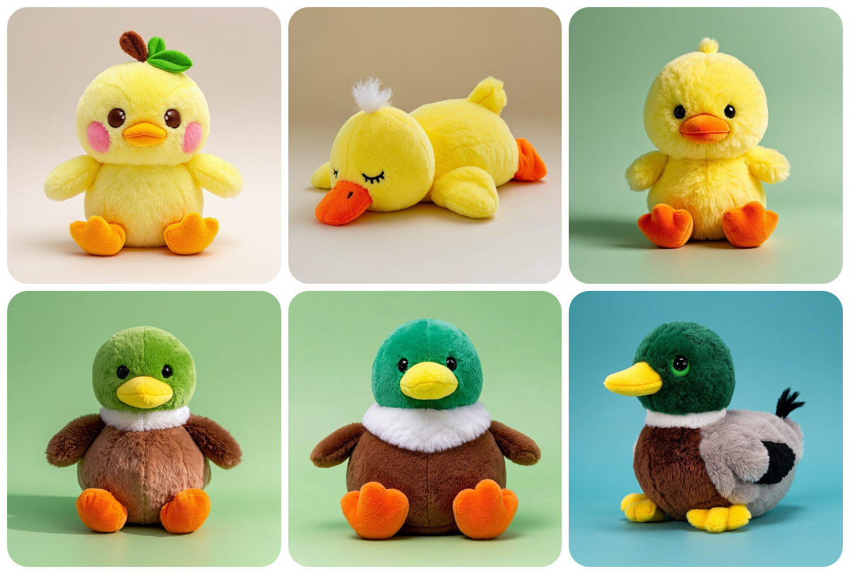 Peluche Canard Personnalisée, Animal en Peluche Canard, Faible Quantité Minimum de Commande, Oreiller Animal, Peluche Canard Douce, Créez Votre Propre Peluche 1