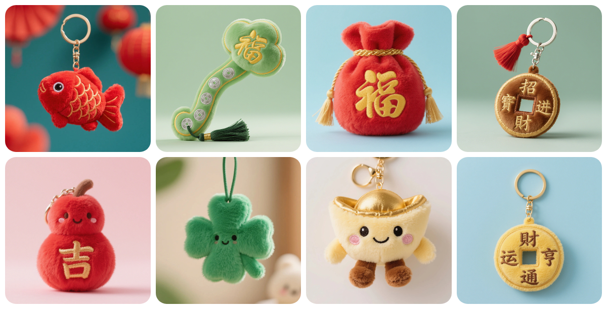 Customizing Plush Products and Charms with Auspicious Meanings 1