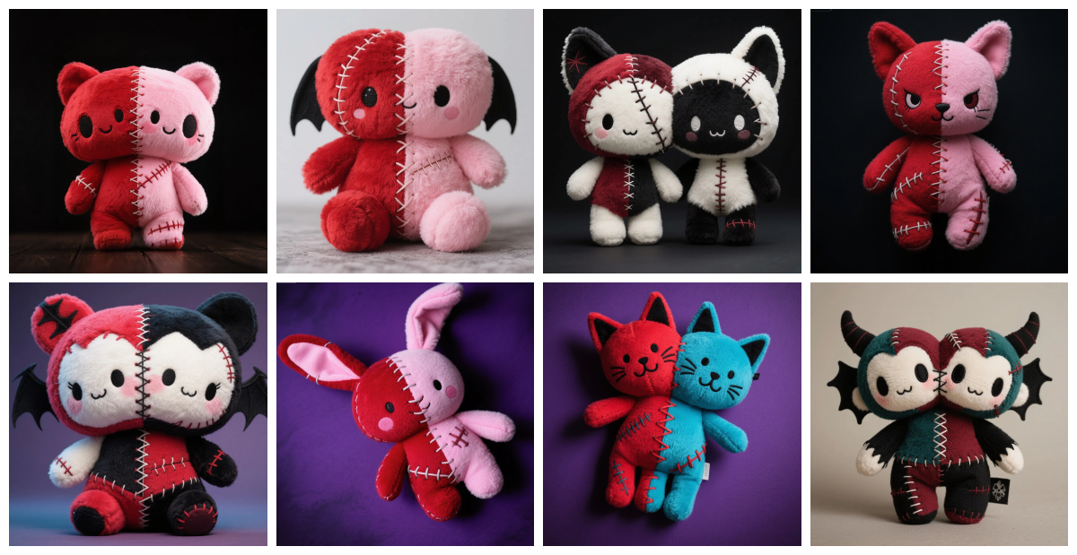 Custom Stitched Together with Style: The Rise of Two-Headed Gothic Plush Companions 1