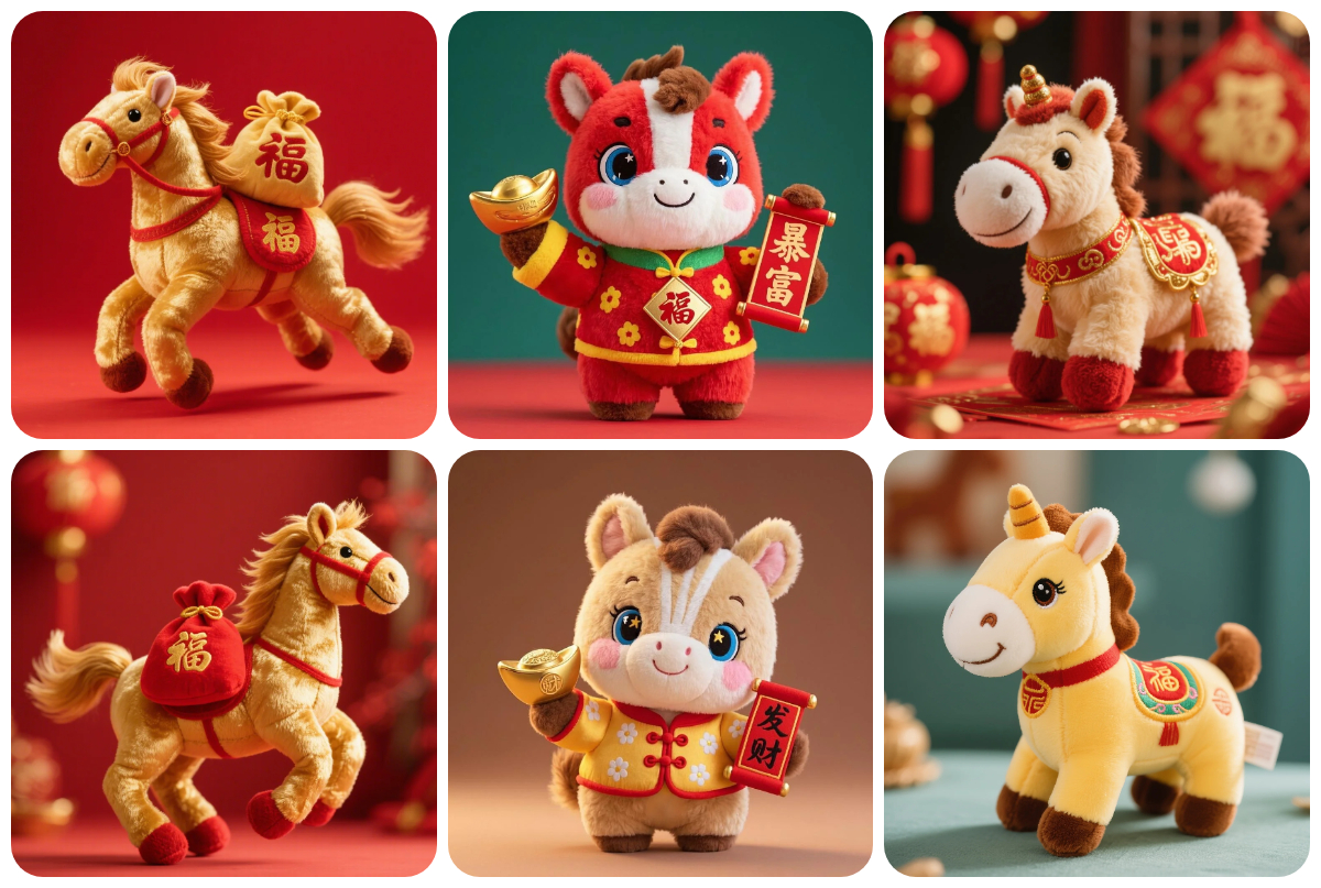 Unleash the Magic of the Year of the Horse with Customized Plush Mascots 1