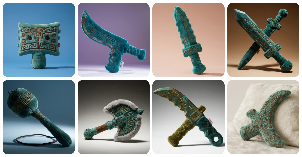 đșSoft Power : Des armes en bronze en peluche personnalisĂ©es transforment l'histoire ancienne en Ćuvres d'art Ă cĂąliner 1