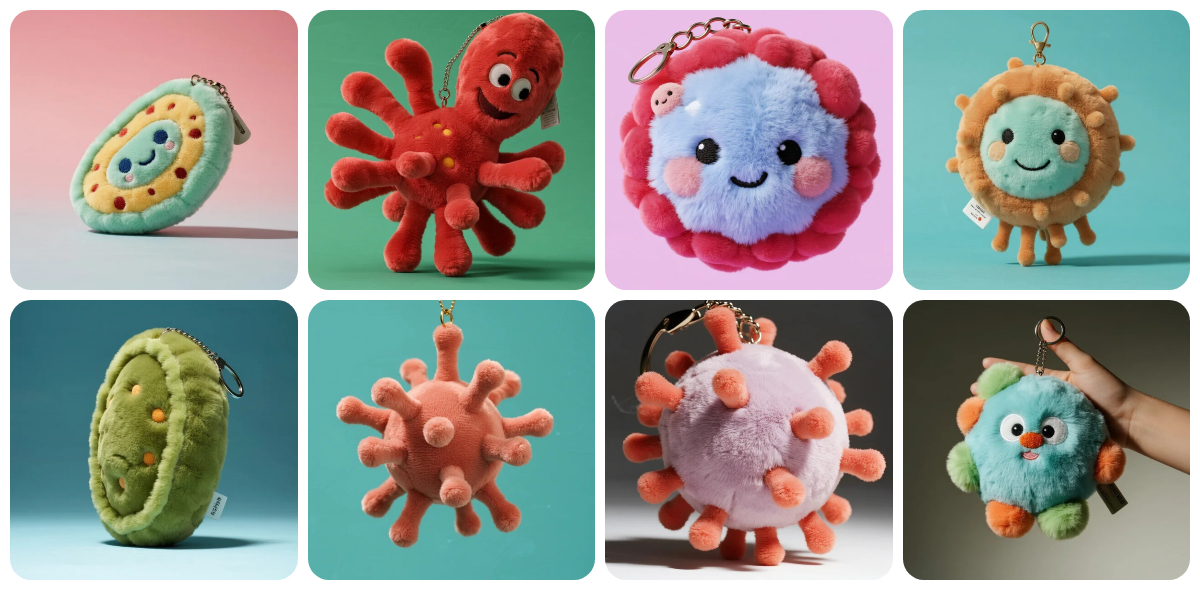 Custom Plush Microbes Plushies: A Quirky Blend of Science and Cuteness 1