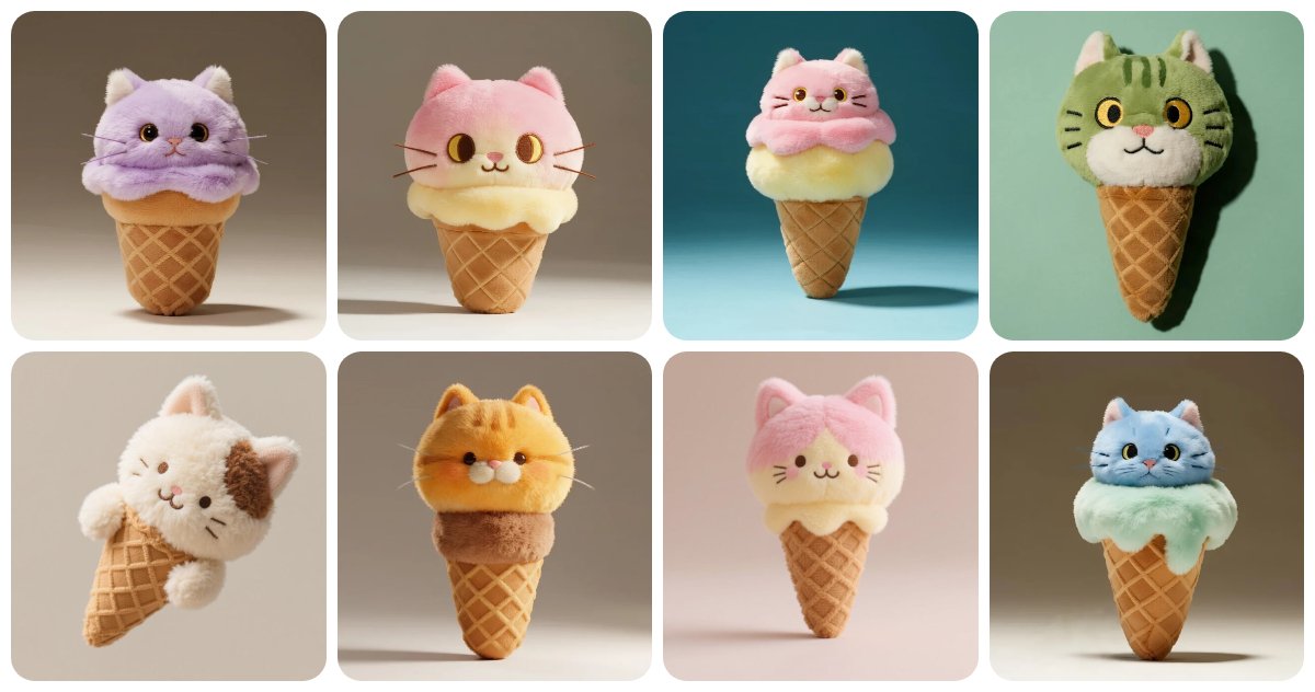 Custom Cat - Shaped Plush Ice Creams: A Purr - fectly Adorable Trend 1