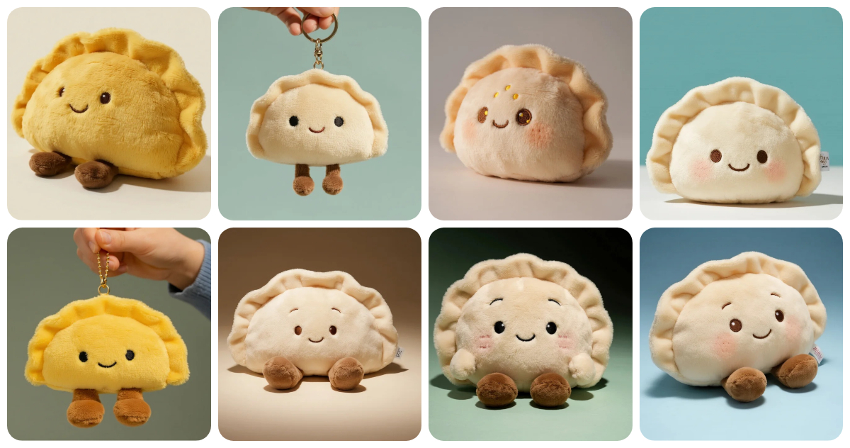 Custom Plush Dumpling - Personalized Stuffed Dumpling Toy for Gifts & Decor 1