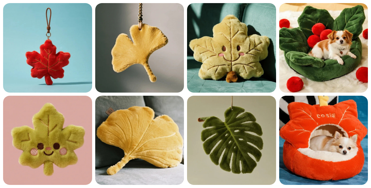 Embrace Nature Indoors: Custom Leaf - Shaped Plush Creations 1