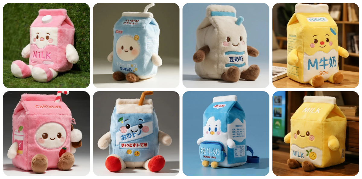 Custom Milk Carton Plushies: A Blend of Cuteness and Personalization 1