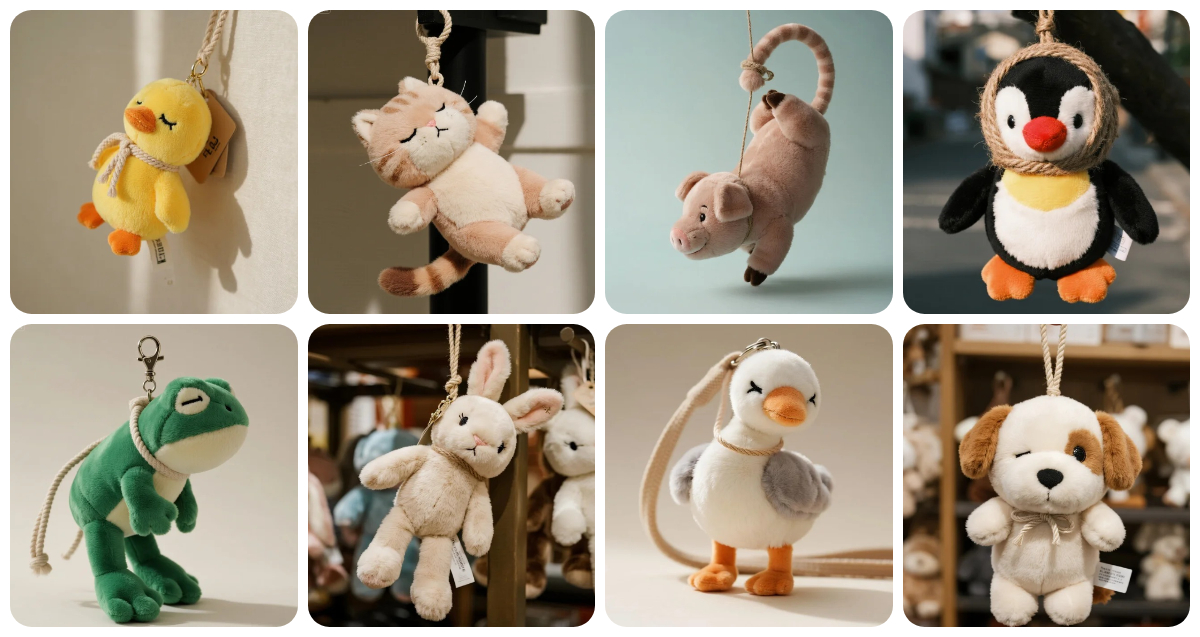 Customised Soft Toys Hanging Animal Plush Charms: Where Cuteness Meets Quirky Whimsy 1