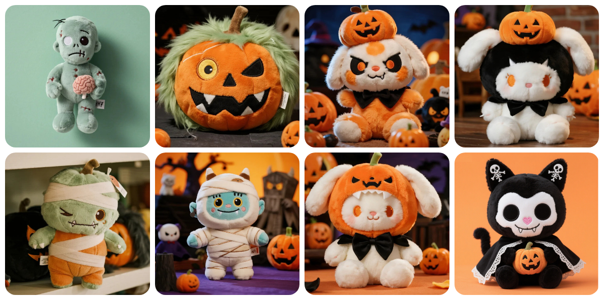 Custom Halloween Plushies: Spookily Cute Companions for Your Festive Fun 1