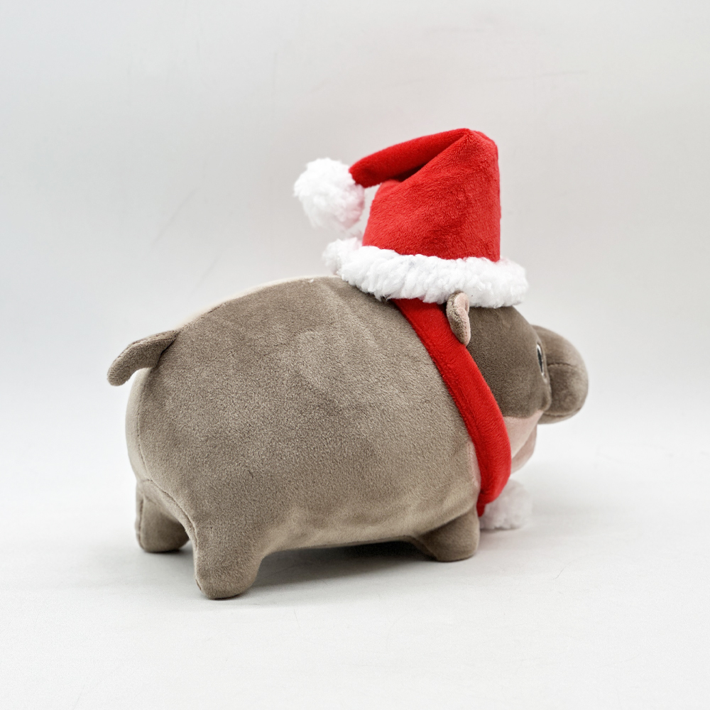 Christmas Hippo Stuffed Animal Toys Plush Moo Deng Doll Kids Children Holiday Gifts 9