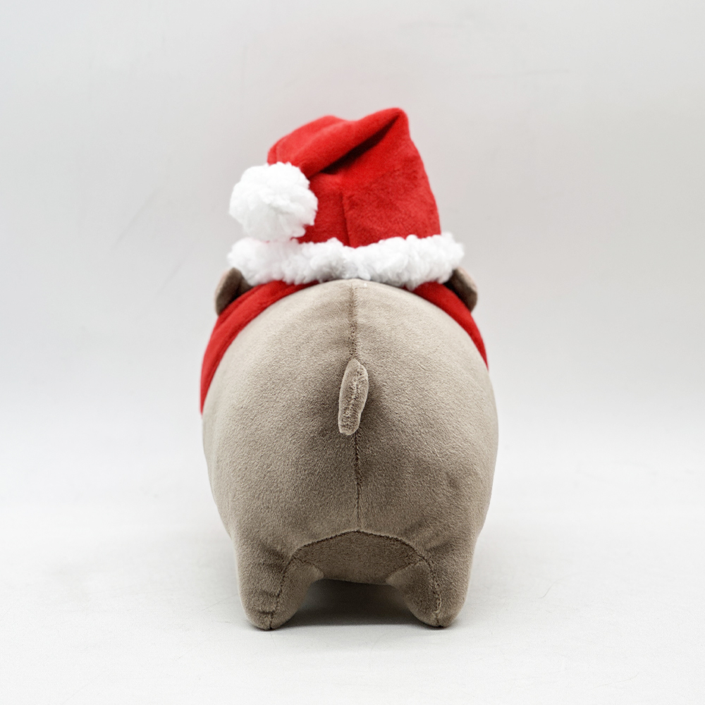 Christmas Hippo Stuffed Animal Toys Plush Moo Deng Doll Kids Children Holiday Gifts 8