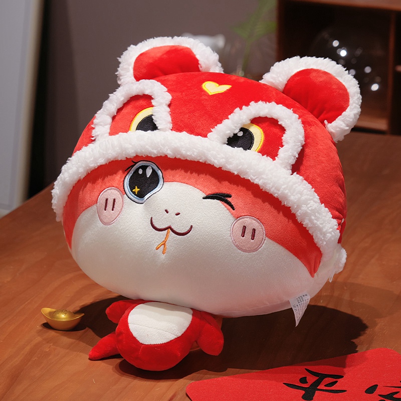 Chinese lucky Snake hand warmer Kawaii Stuffed new little plush toy 2