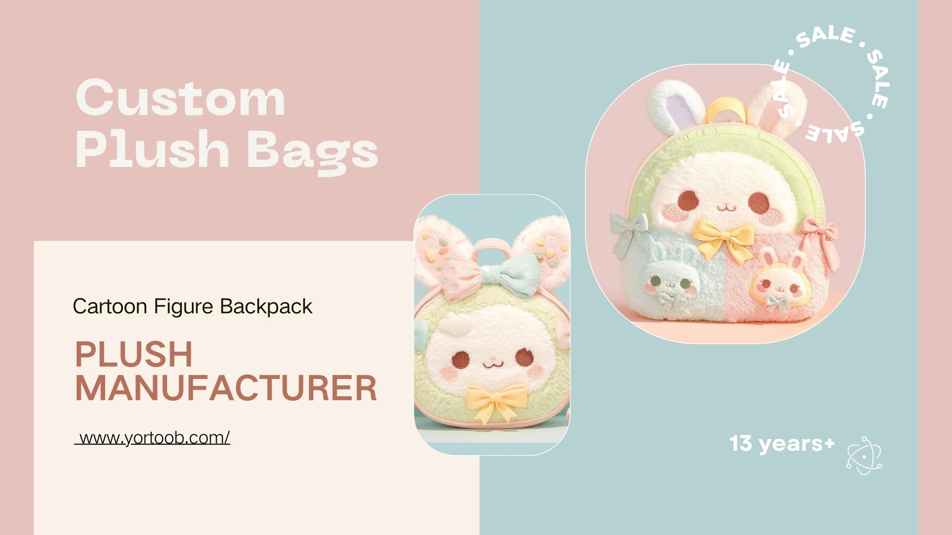How to Find A Plush Manufacturer Custom Colourful Rabbit Plush Bag Cartoon Figure Backpack Super Soft Backpack 1