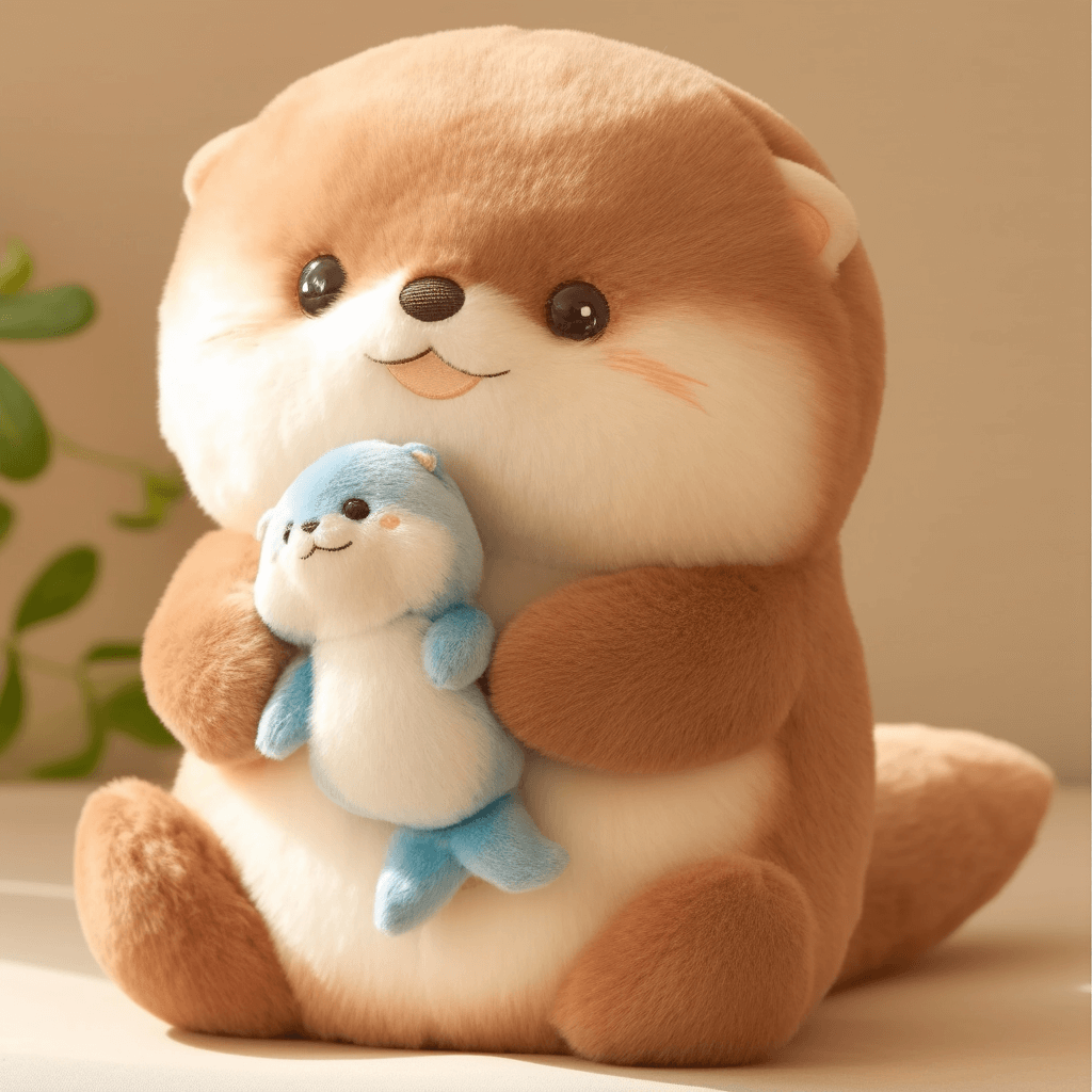 High Quality Plush Factory OEM ODM Custom River Otter Plush Animals Stuffed Animal Plush Shinada Global Otter Keychain 4