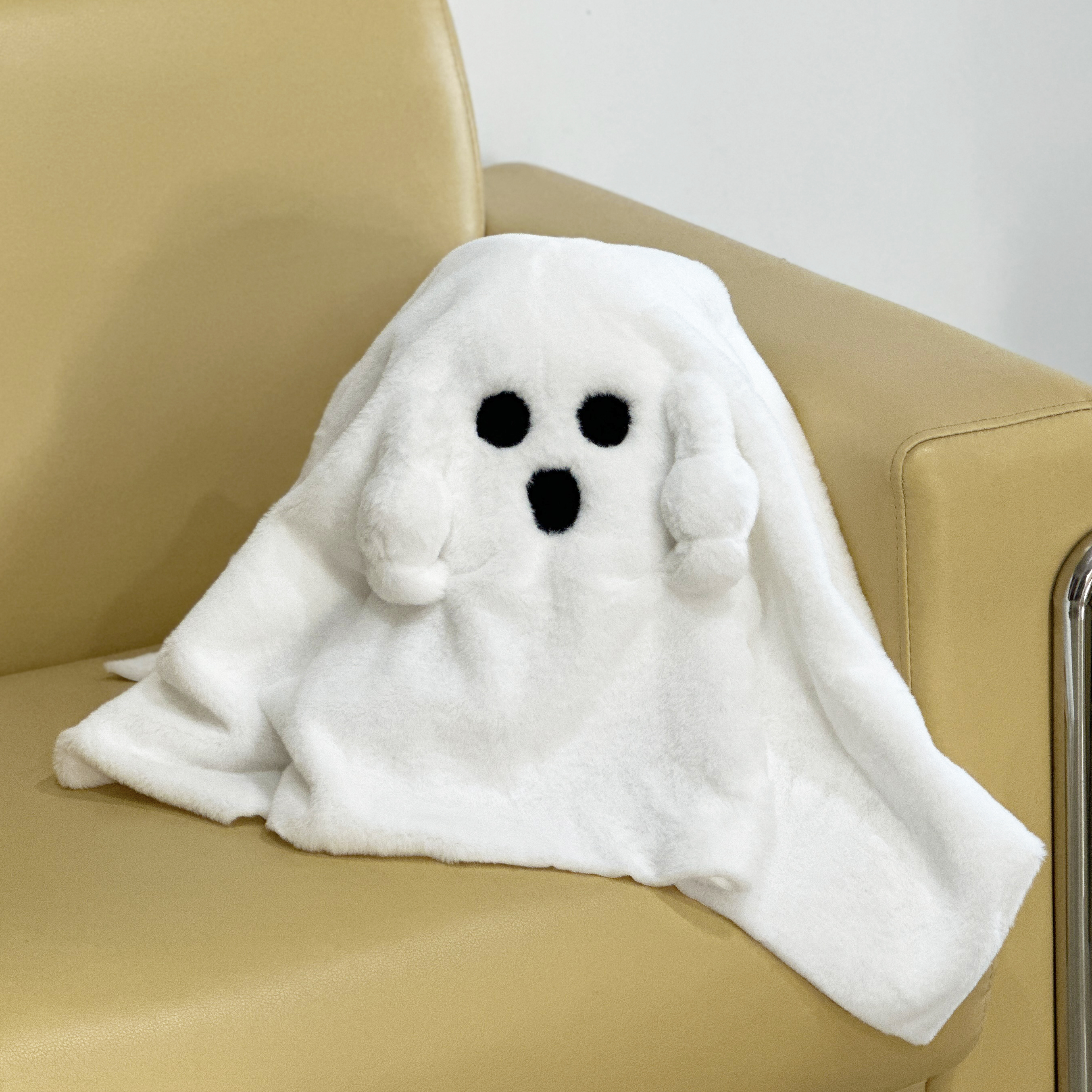 Coussin fantôme créatif pour Halloween, peluche fantôme blanc, coussin décoratif pour canapé et maison 5