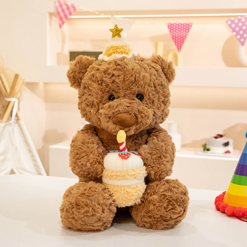 Cake teddy bear Stuffed new little cute soft funny plush toy 4
