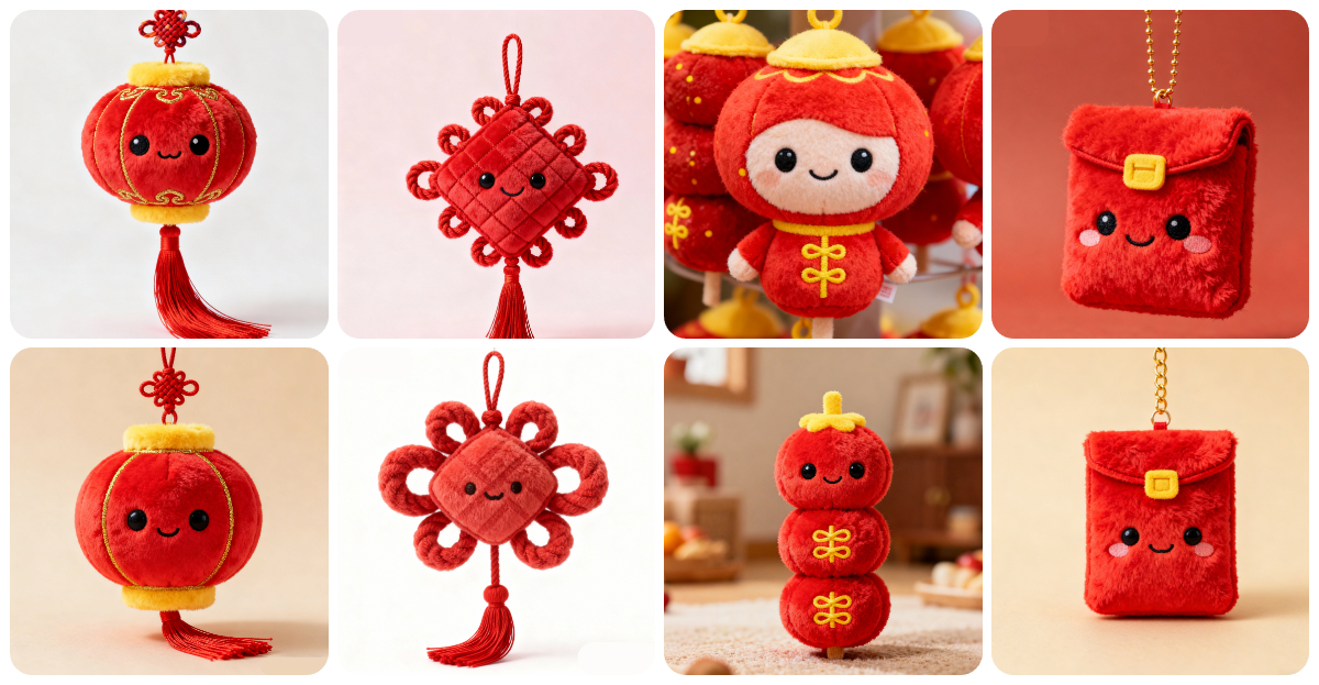 Custom Chinese New Year Plush Dolls: Merge Tradition & Cuteness for the Festive Season 1