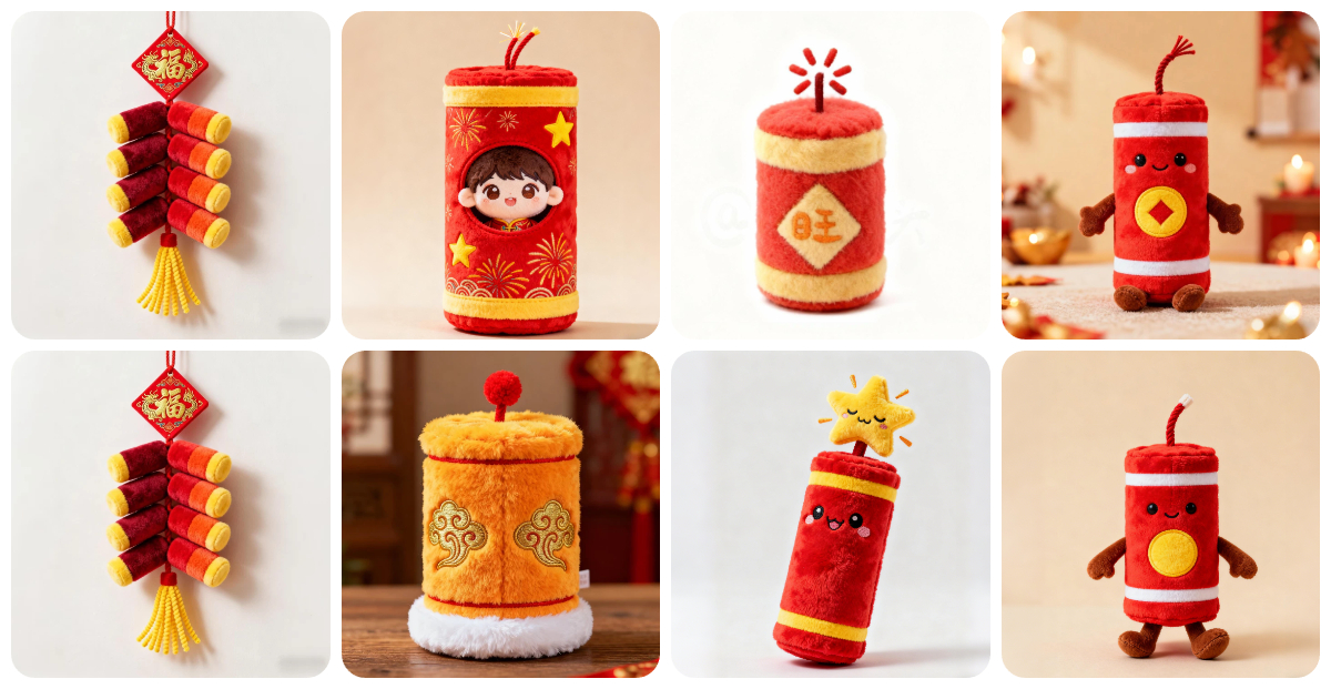 Spark & Plush: Ignite Your New Year with Custom Firecracker Plushies! 1