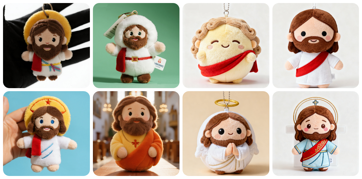 Мягкие плюшевые куклы Иисуса, изготовленные на заказ: проявите веру с теплотой ручной работы и индивидуальным подходом. 1