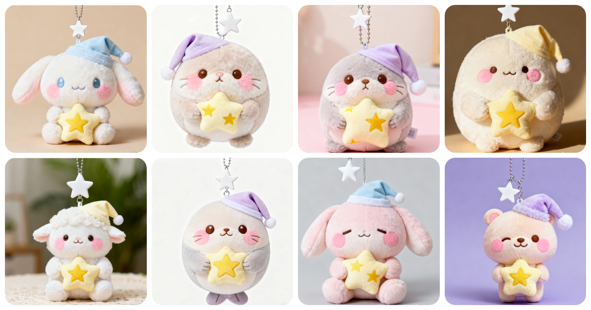 Custom Sleepywear-Style Plush Keychains: Your New Cuddly Obsession 1