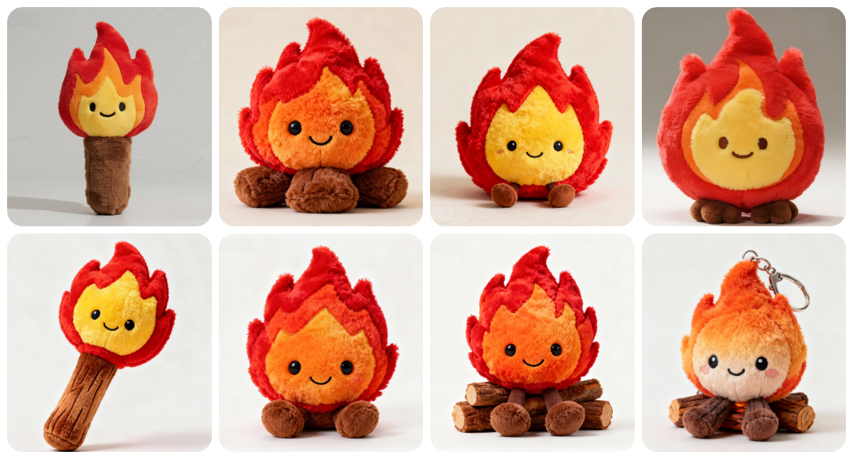 Custom Flame Plush Dolls: Bring Your Fiery Fantasy to Life 1