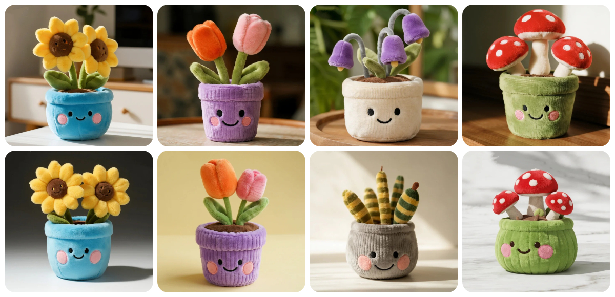 Whimsical Plush Planter Toys: A Blooming Addition to Your Cute Decor Collection 1