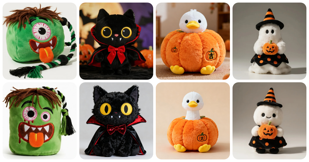 Custom Halloween Plushies: Spookily Cute & Personalized for Your Festive Celebrations 1