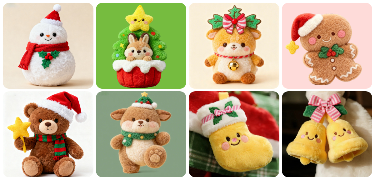 Custom Christmas Plush Toys: Elevate Your Holiday Magic with Personalization 1