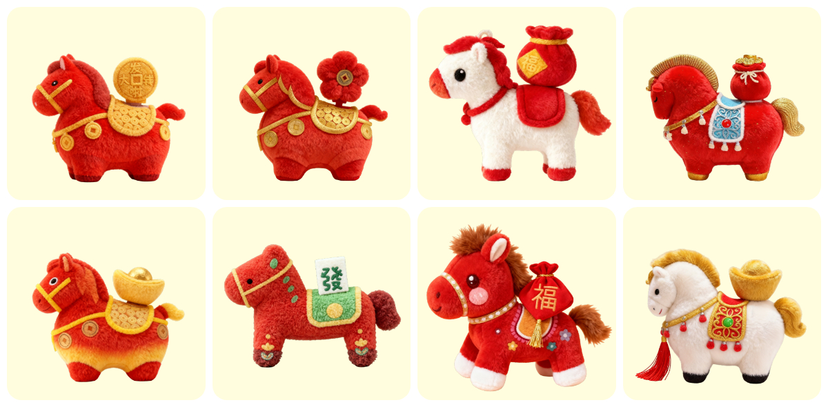 Custom Plush Pony Dolls: Bring Good Luck and Cuteness to Your Life 1