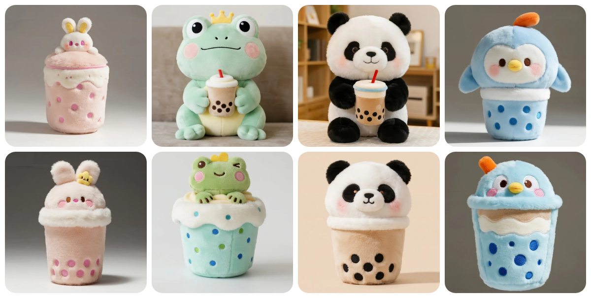 Brewing Cuteness: The Irresistible Charm of Custom Animal Milk Tea Plushies 1