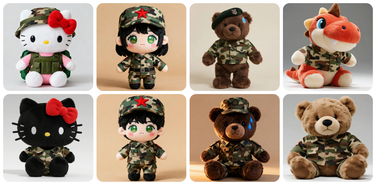 Cuddle! Introducing Your Custom Camo Military Plushie 1