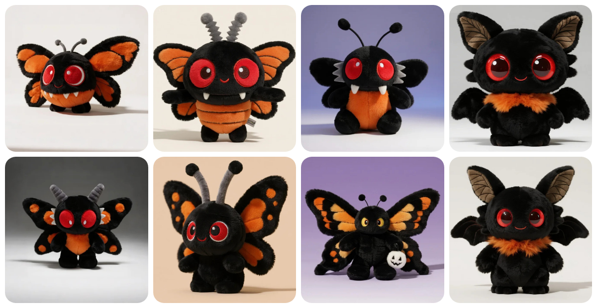 Custom Mothman Plushies: Bring the Legend to Huggable Life 1