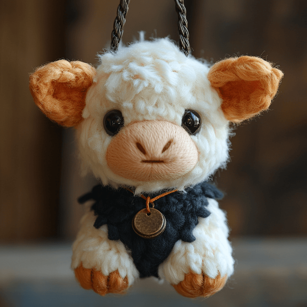 Custom Plushie Soft Toy Plush Fluffy  Stuffed Animal Highland Cow Plush Keychain | Custom Plush Keychain Manufacturer 1