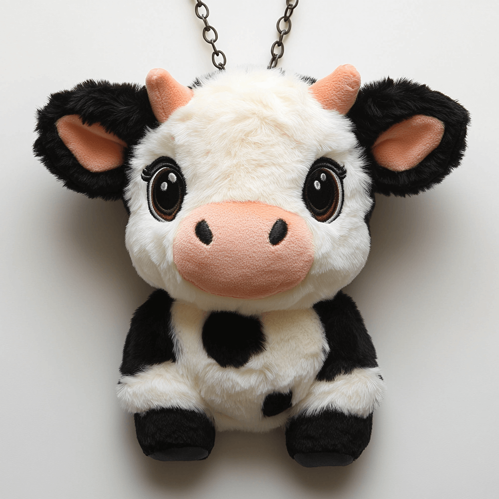 Custom Plushie Soft Toy Plush Fluffy  Stuffed Animal Highland Cow Plush Keychain | Custom Plush Keychain Manufacturer 2