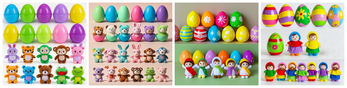 Custom Easter Eggs Filled with Mini Plush Animals & Jesus Toys: Perfect for Egg Hunts, Gifts, and Faith Celebrations 1