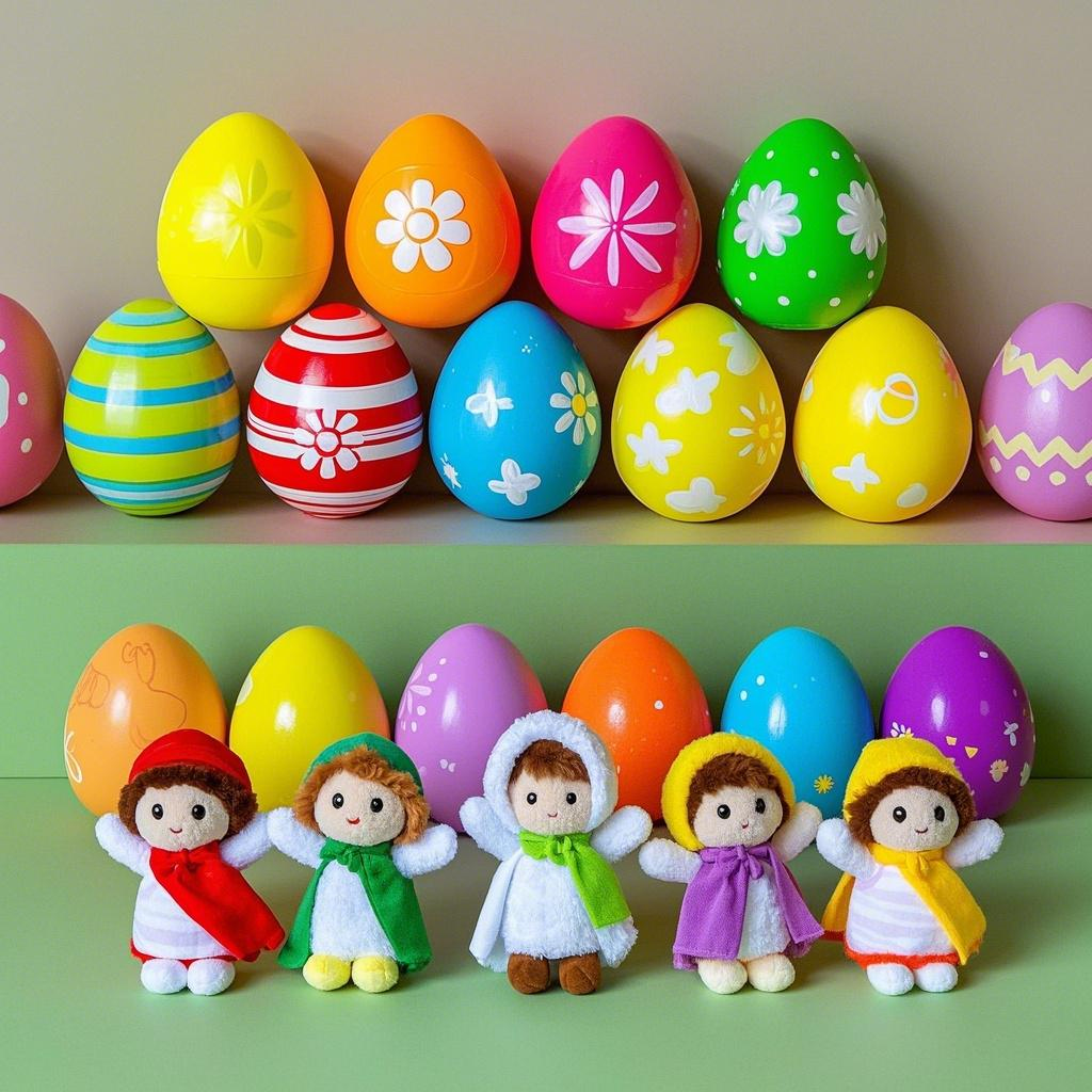 Custom Easter Eggs Filled with Mini Plush Animals & Jesus Toys: Perfect for Egg Hunts, Gifts, and Faith Celebrations 6
