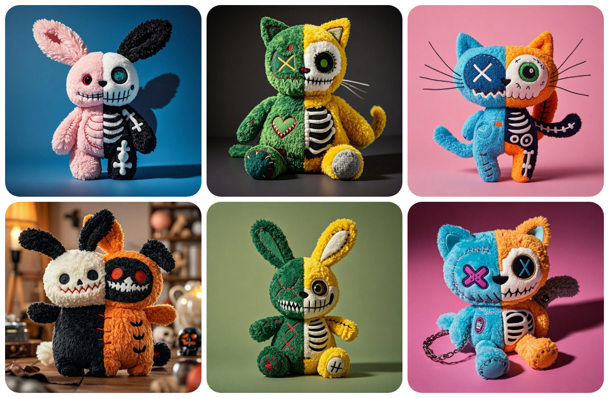 Customizable Color - Block Plush Toys: Bunny, Cat & More, High - Quality Stuffed Animals for Kids & Collectors 1