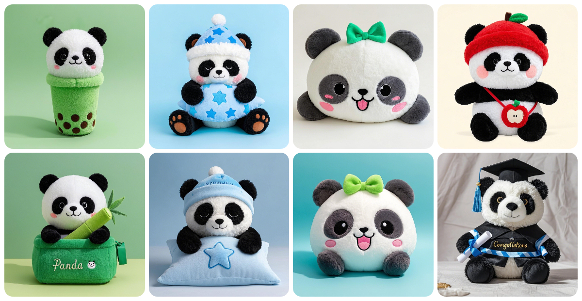 Custom Panda Stuffed Toy Creat Your Unique Panda Plush: Perfect for Branding, Gifting, and Collecting? | Yortoob 1