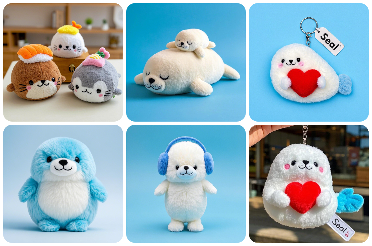 Custom made Exclusive Plush Seal Plushie Toys & Keychains OEM/ODM Available with High Quality  Fast Delivery Low MOQ 1
