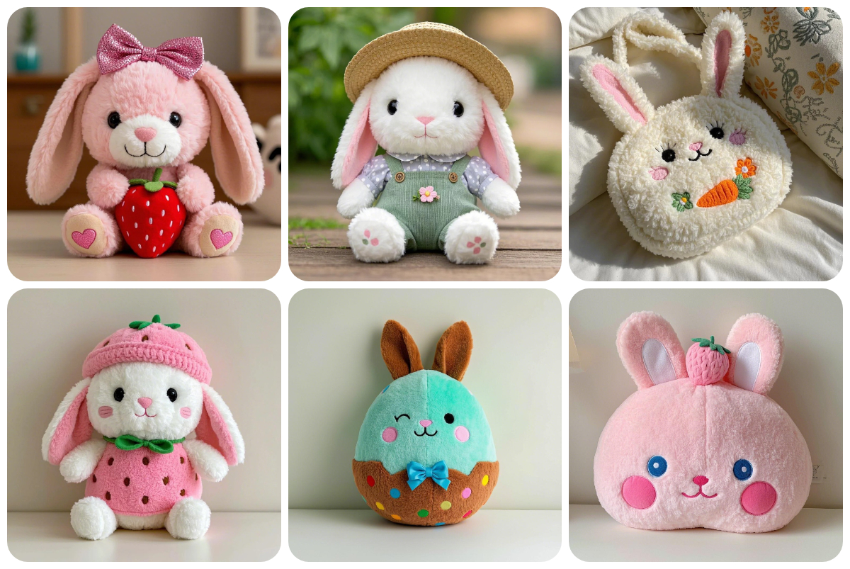 Premium Custom Bunny Plush Toys Rabbit Plush Bags – Uniquely Crafted with Exceptional Quality and Creative Designs 1