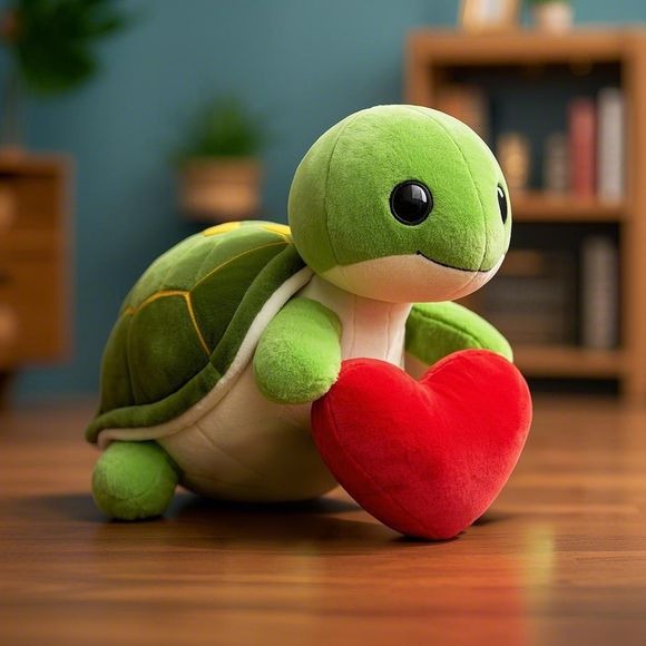 Customized Valentine's Day Heart - Shaped Turtle Plush Doll: A One - of - a - Kind Sweet Gift 3
