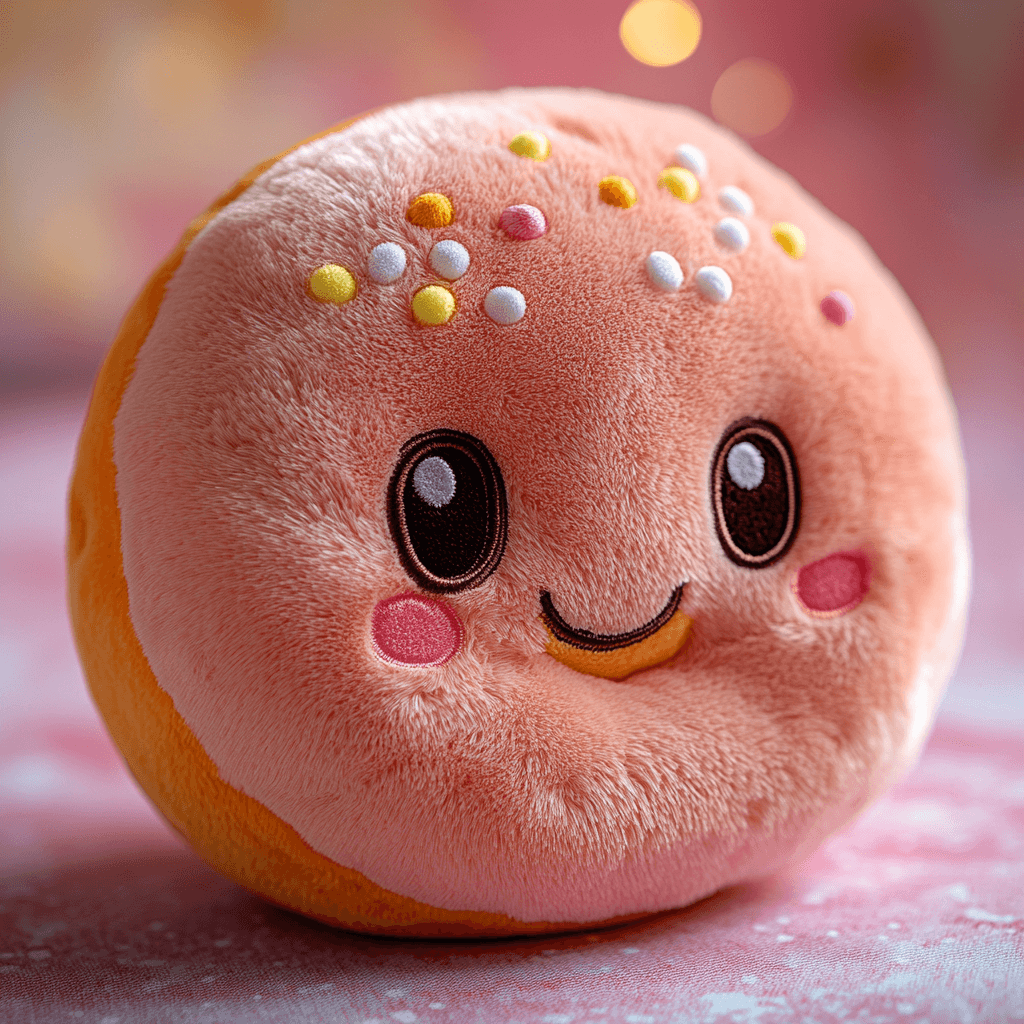 Custom Or Wholesale Kawaii Doughnut Plush Toy OEM ODM Birthday Stuffed Donut Pillow Toy Gift for Kids 3