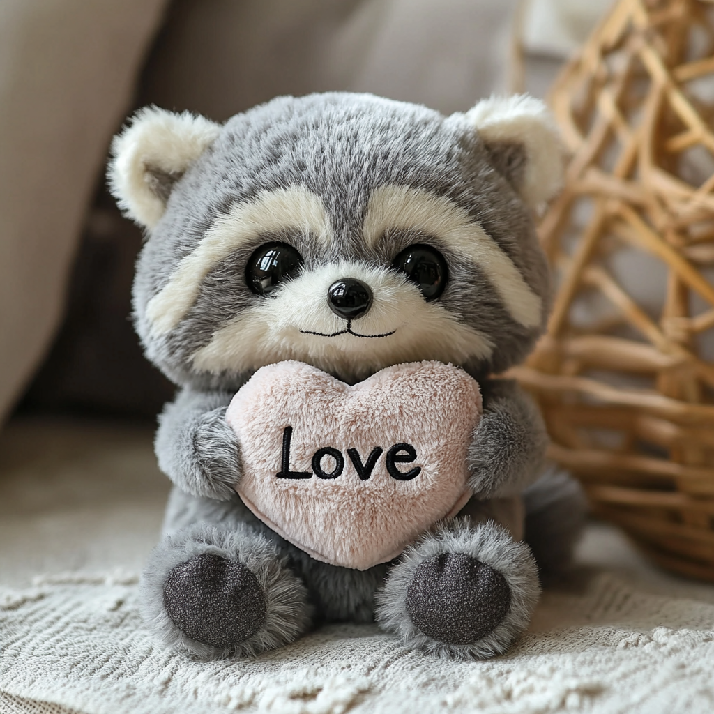Manufacturer Custom Soft Realistic Raccoon Plushie Toy Character Fluffy Toys Hot Sale Low MOQ Stuffed Animal Toys 4