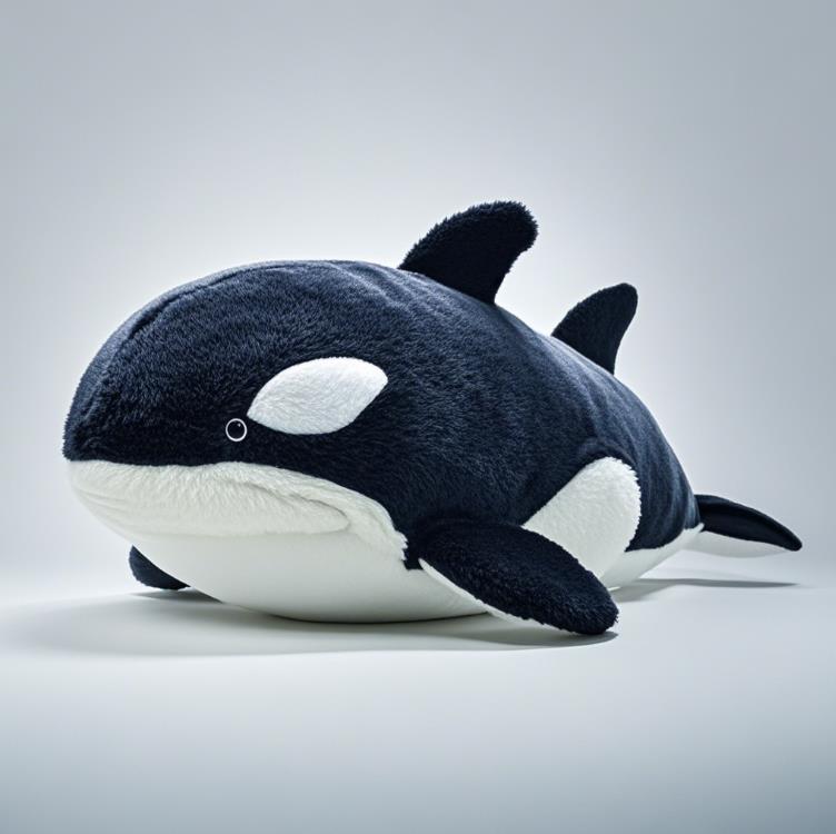 The Irresistible Charm of Cartoon Popular Killer Whale Plush Pillow 3