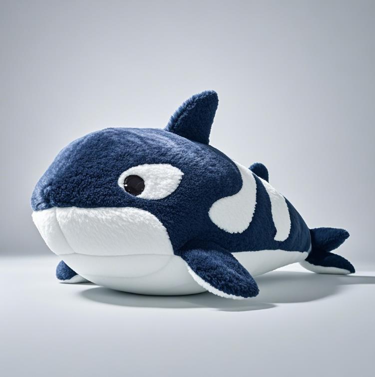 The Irresistible Charm of Cartoon Popular Killer Whale Plush Pillow 2