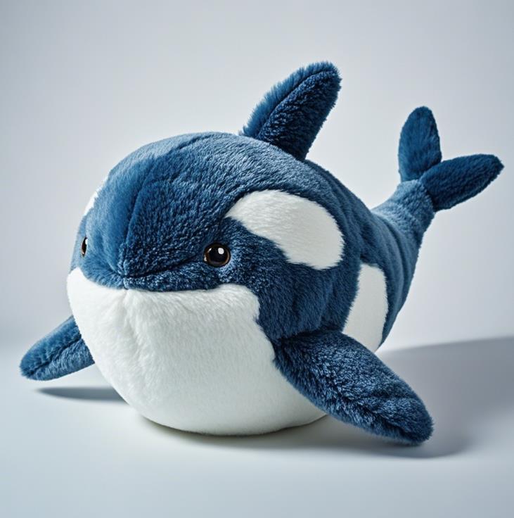 The Irresistible Charm of Cartoon Popular Killer Whale Plush Pillow 1