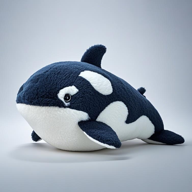 The Irresistible Charm of Cartoon Popular Killer Whale Plush Pillow 4