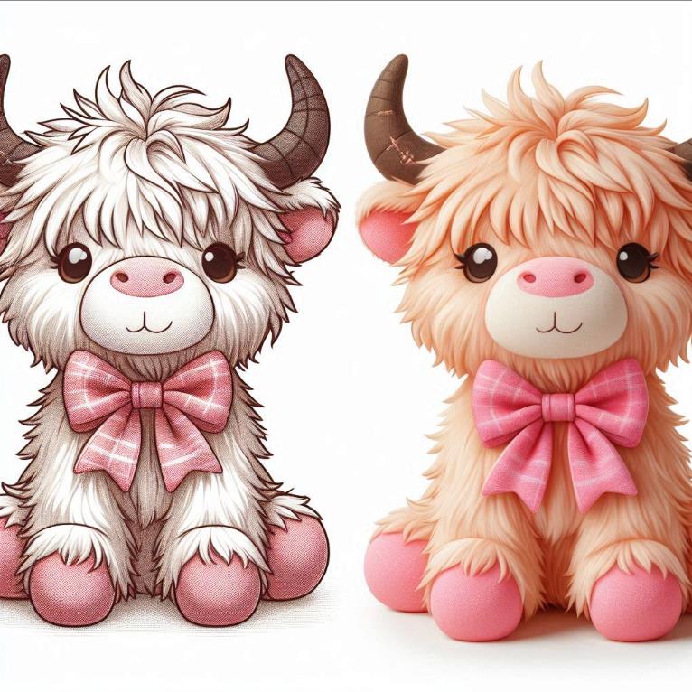 Personaliza tu propio y encantador peluche de vaca: una creación única 1